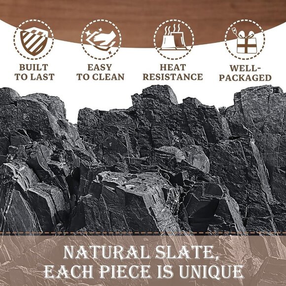 4" Inch Black Coasters Stone Coaster Set, Laser Engraved "Florida" - Picture 8 of 9